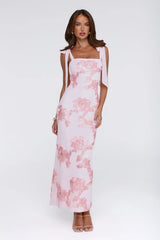 Dear Me From Me Mesh Maxi Dress Pink