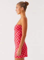 Hamilton Mini Dress - Pink Check