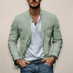 Men’s Linen Blazer – Lightweight Comfortable, Elegant Summer Style