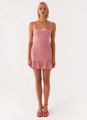 Honesty Mini Dress - Red Gingham