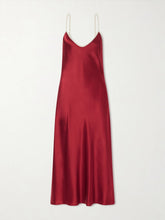 Bias slip silk-charmeuse slip midi dress
