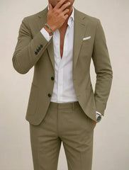 Two-Piece Suit – Lightweight Tailoring for Warm Weather - Spring/Summer Suit - Wedding Suit