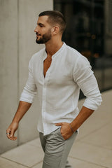 Men’s 3/4 Sleeve Casual Shirt – Relaxed Fit for Effortless Style