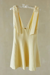 Chandra Bow Tie Mini Dress
