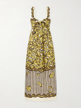 Mona printed hemp midi dress