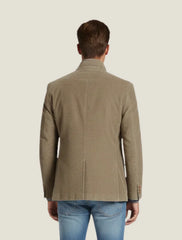 Men’s Tailored Blazer – Notched Lapel Design with Front Button Closure