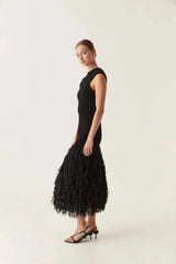Audrey Fringe Midi Dress