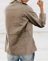 Nora Women's Jacket – Elegant Long Sleeve Jacket with Four Practical Pockets