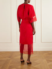 The Zuri silk-organza midi dress