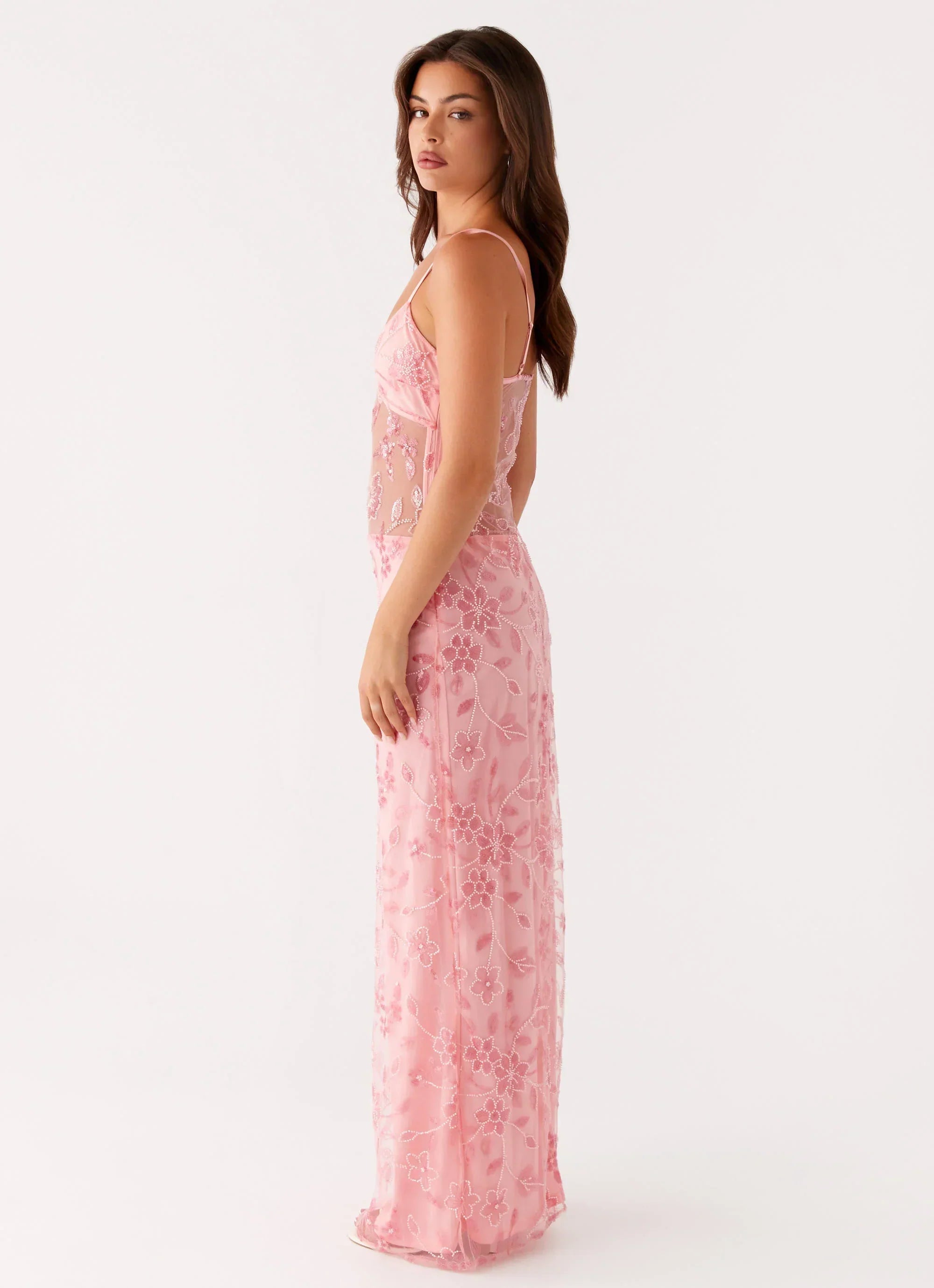 Akira Beaded Maxi Dress