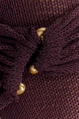 Reece Halter Knit Maxi Dress - Chocolate
