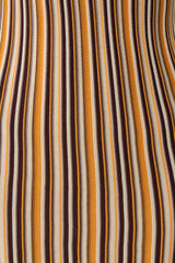 Meggie Striped Sleeveless Mini Dress - Orange/Chocolate