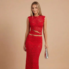 Alessandra Lace Maxi Set