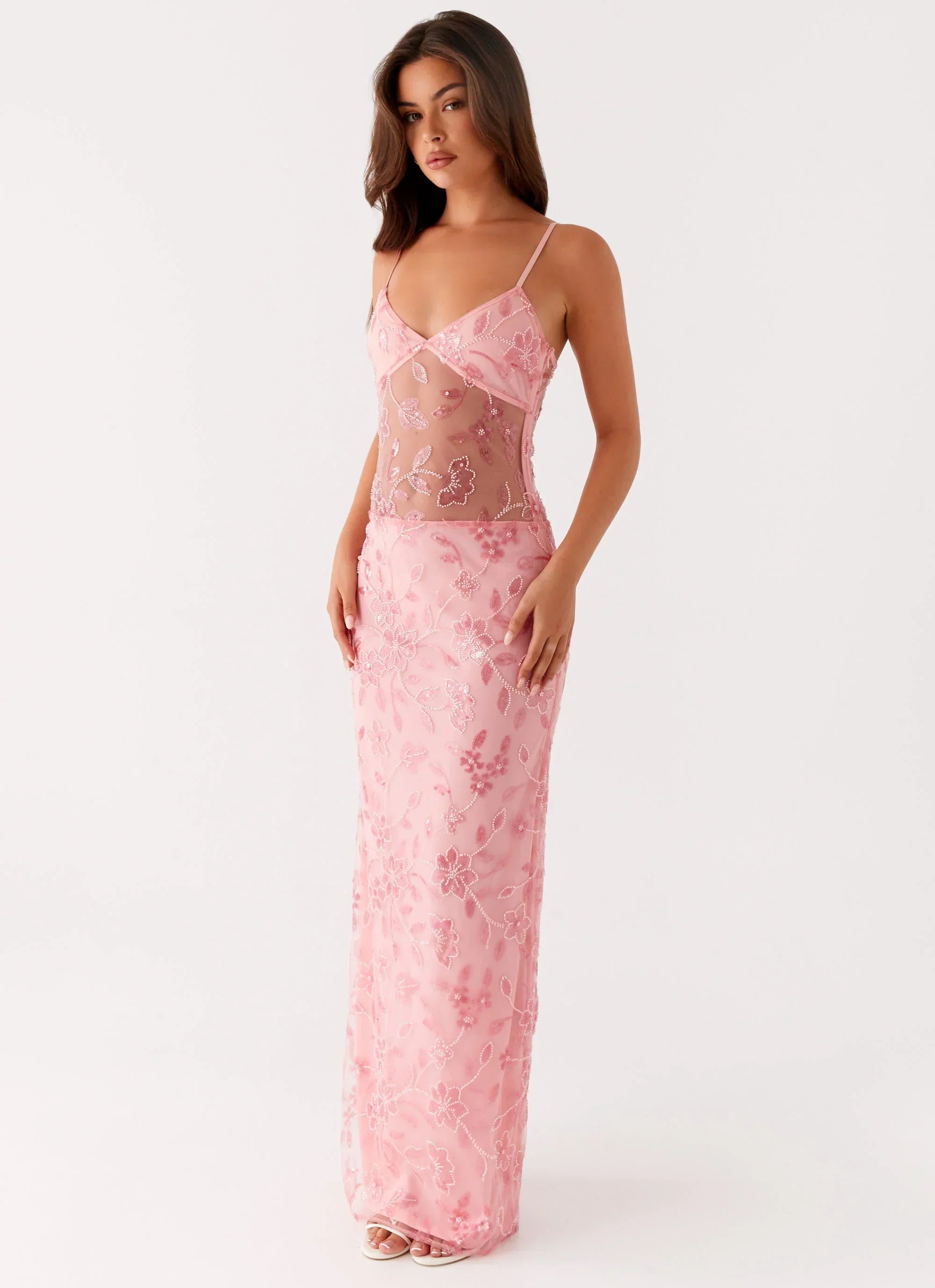 Akira Beaded Maxi Dress
