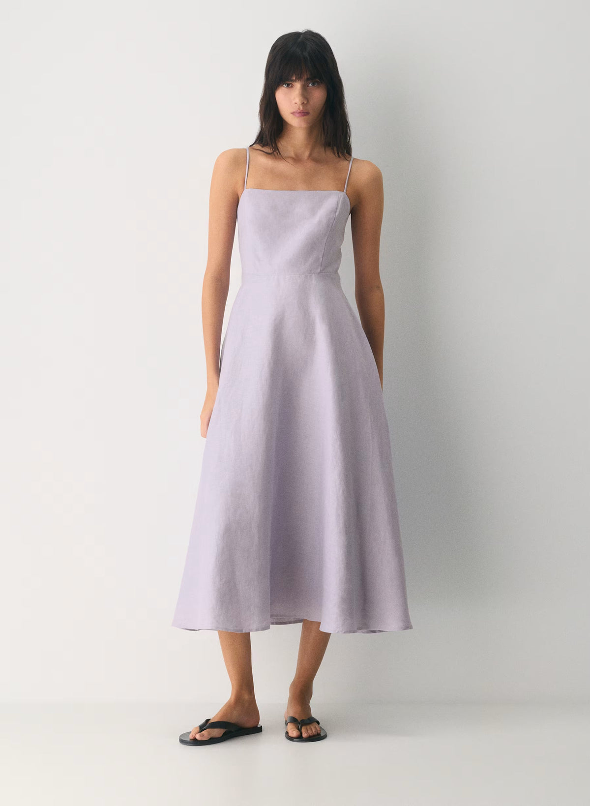 Linen maxi dress