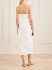 Linen midi dress