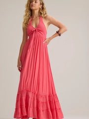 August Halter Maxi Dress
