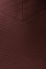 Maison Bandage Knit Mini Dress - Chocolate